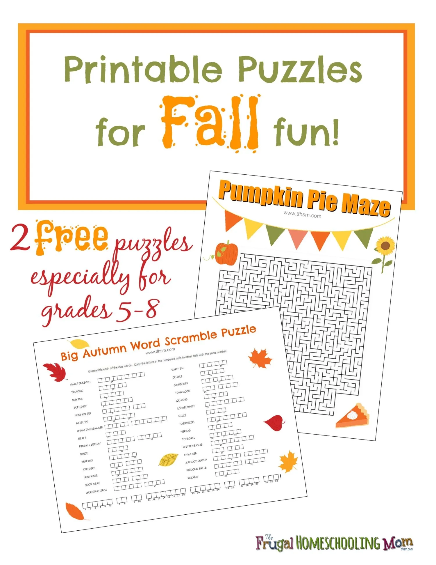 Free Printable Fall Puzzles