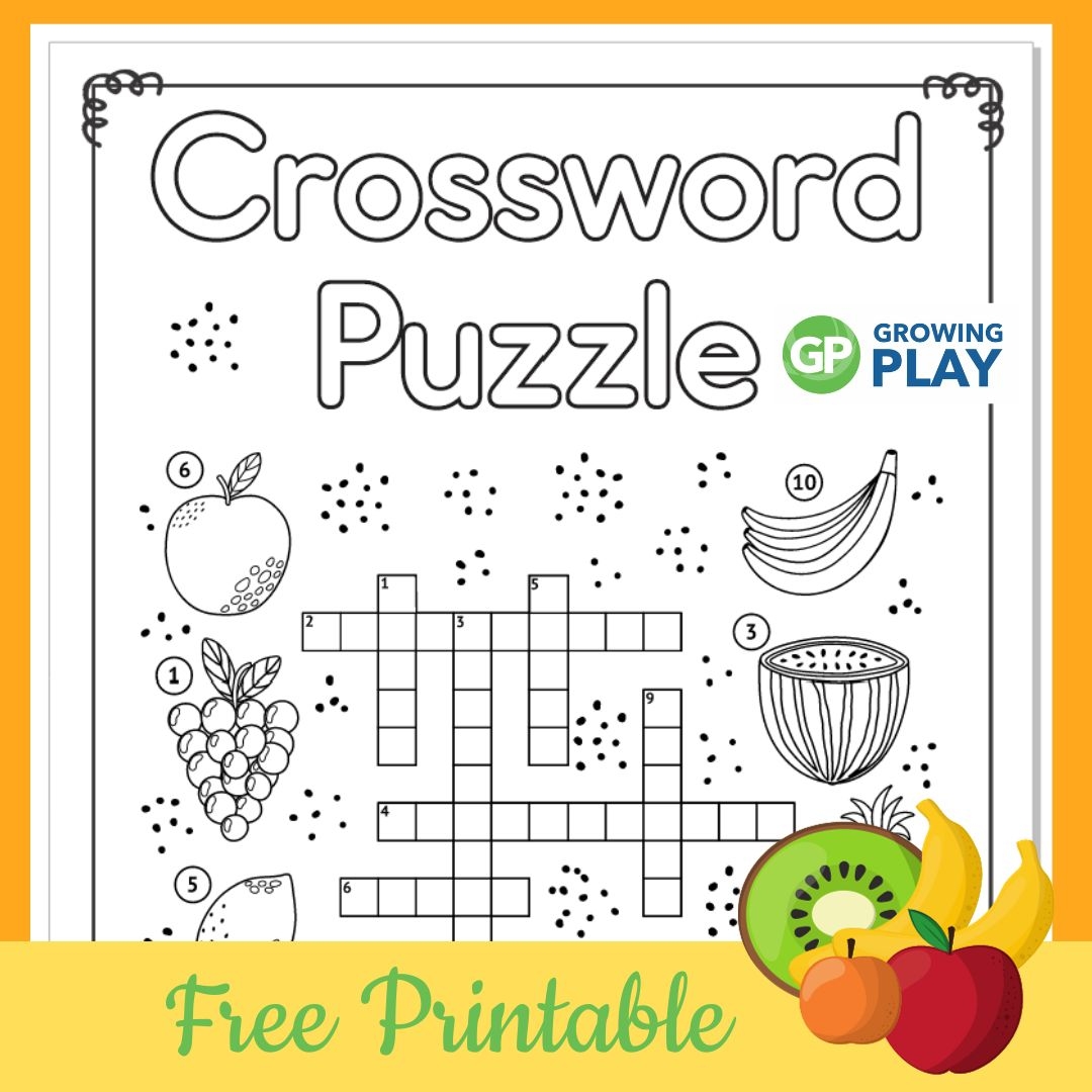 Kids Crossword Puzzles Printable Free Easy