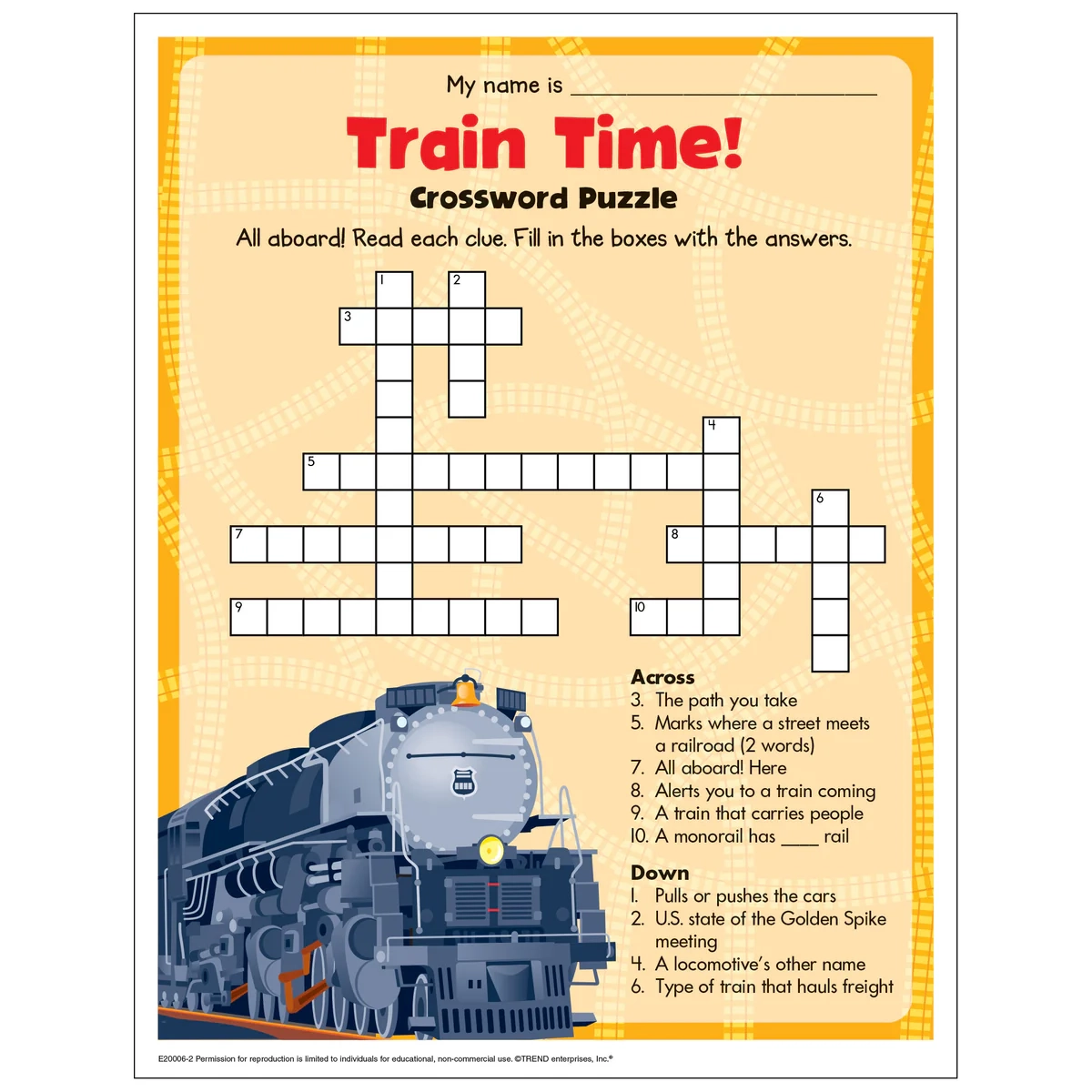 Time Crossword Puzzle
