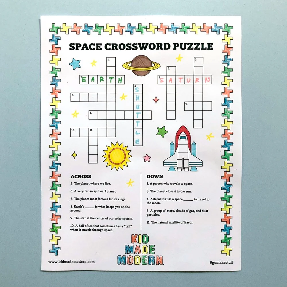Free Space Crossword Puzzle Printable Kid Made Modern Free Space Crossword Puzzle Printable Kid Made Modern