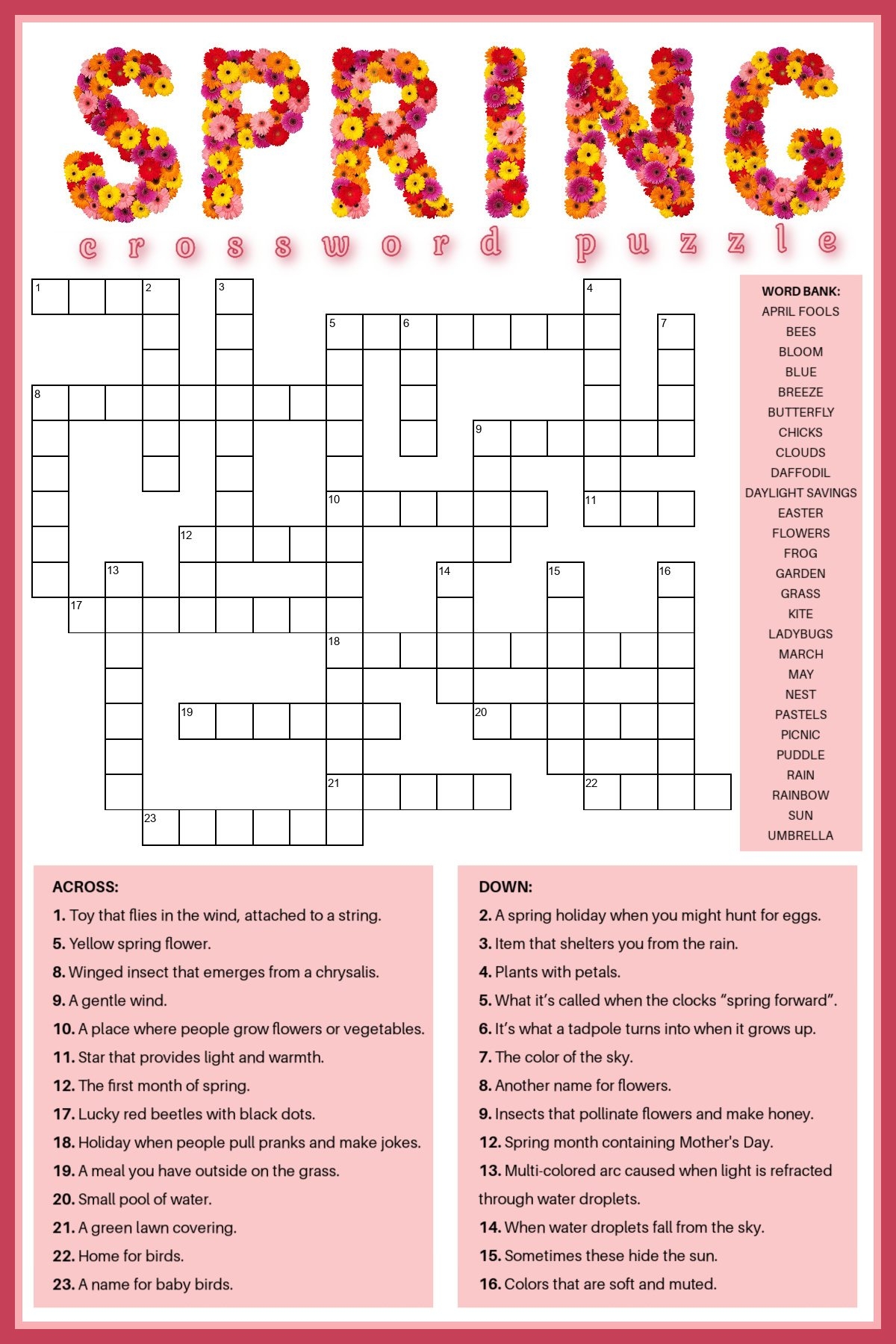 Crossword Puzzles Pages Free Printables Crossword Puzzles Pages Free Printables