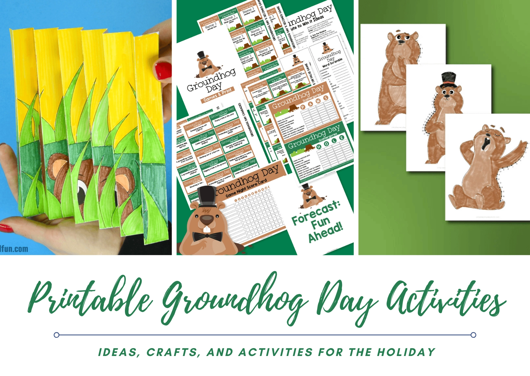 Fun And Free Printable Groundhog Day Activities For Kids