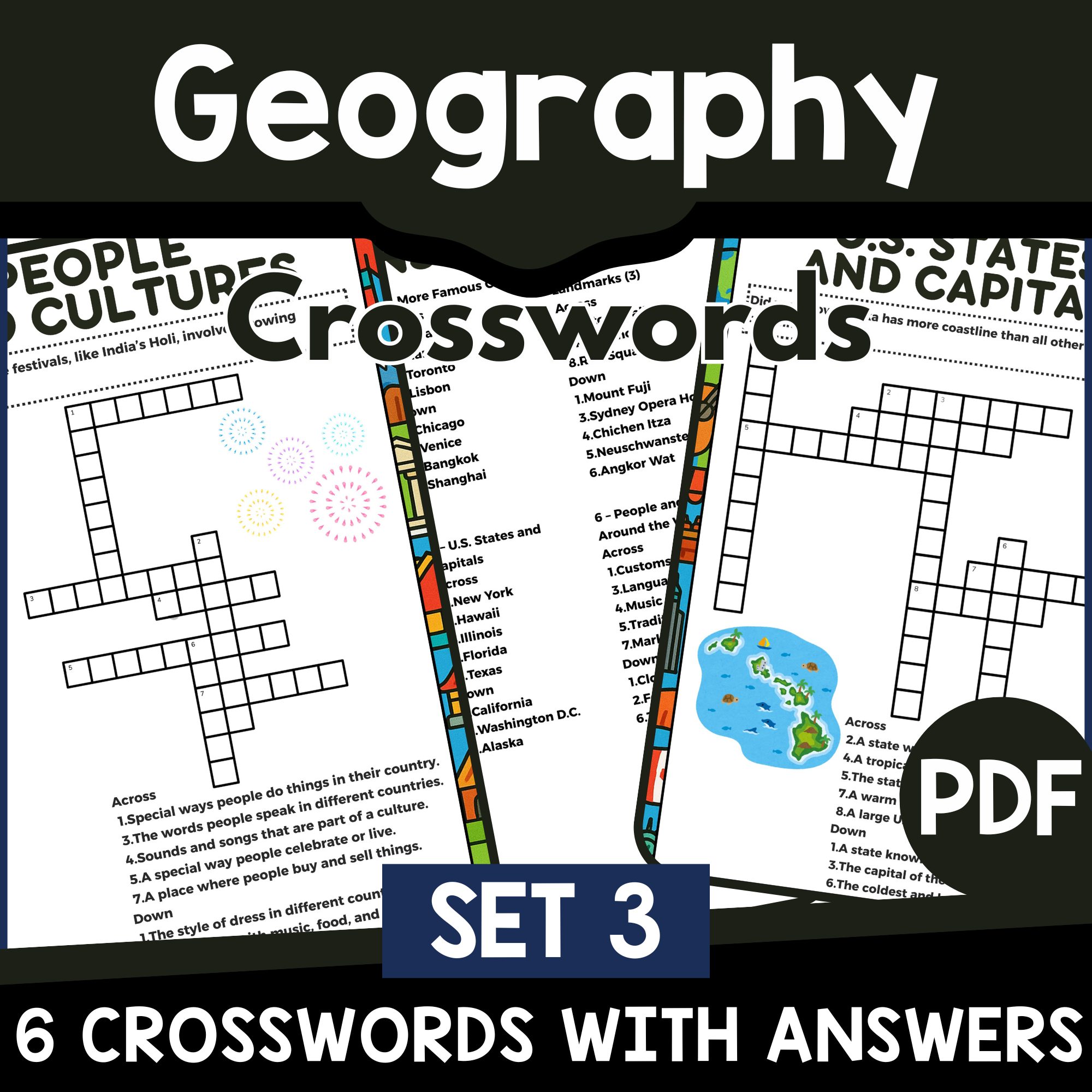 Geography Crossword Puzzles Printable Geography Crossword Puzzles Printable