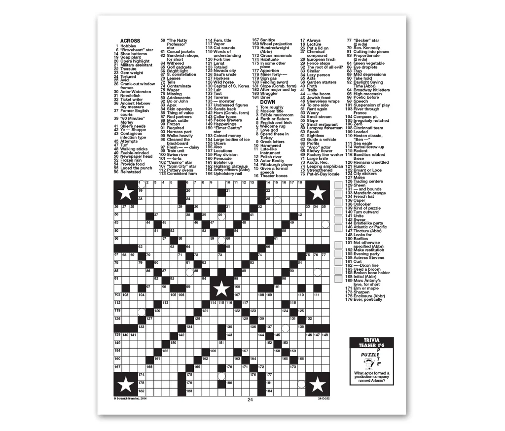 Crossword Puzzles Printable Free