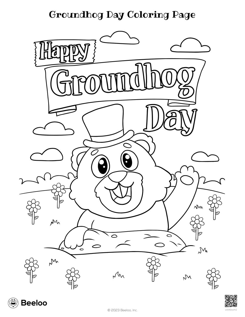 Groundhog Day Coloring Page Beeloo Printable Crafts And Activities For Kids Groundhog Day Coloring Page Beeloo Printable Crafts And Activities For Kids