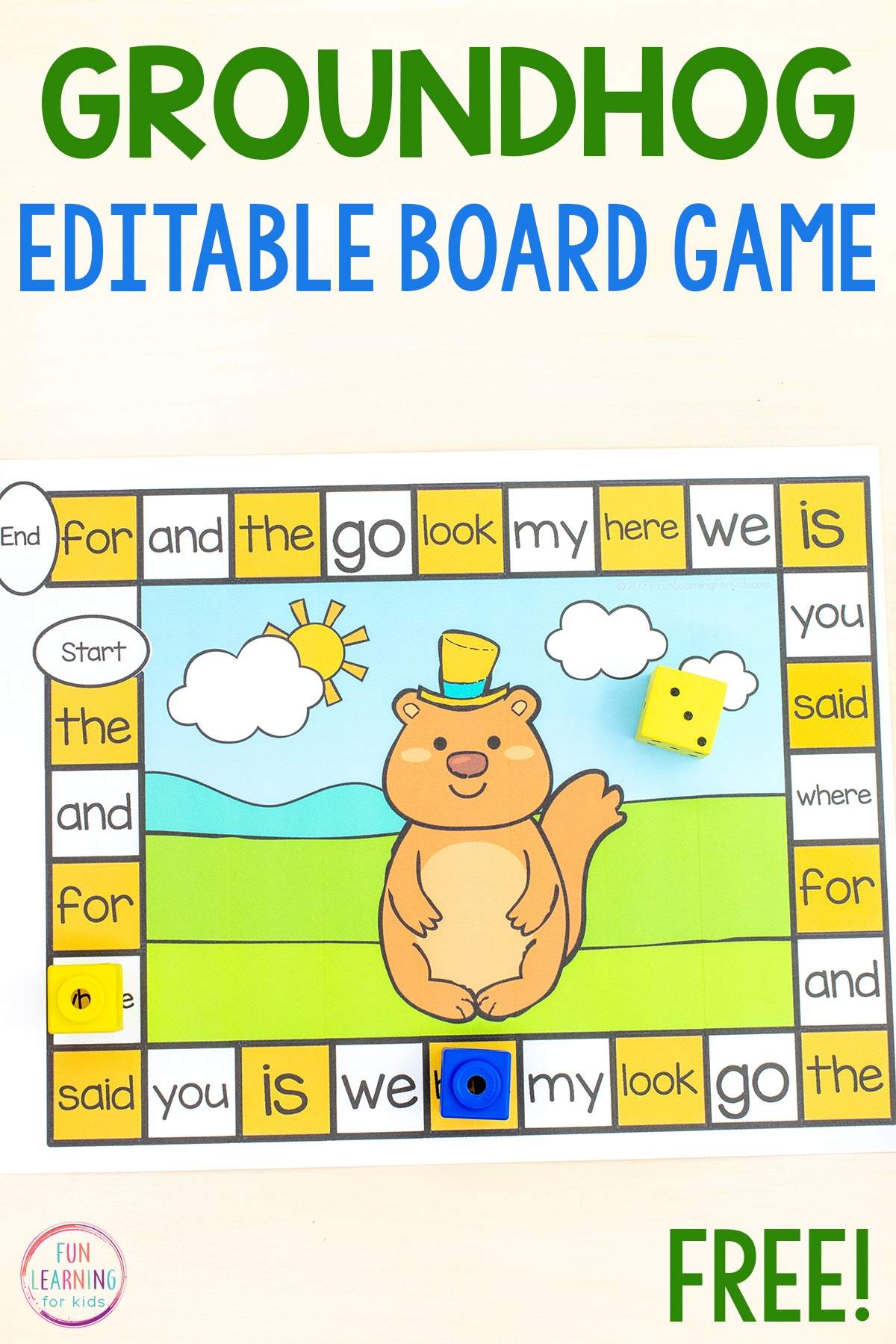 Groundhog Day Free Printable Editable Board Game Groundhog Day Free Printable Editable Board Game