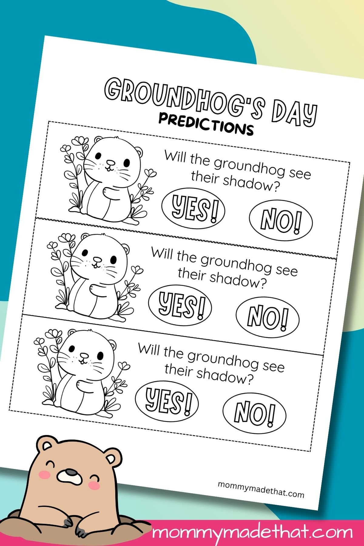 Groundhog Day Printable Worksheets