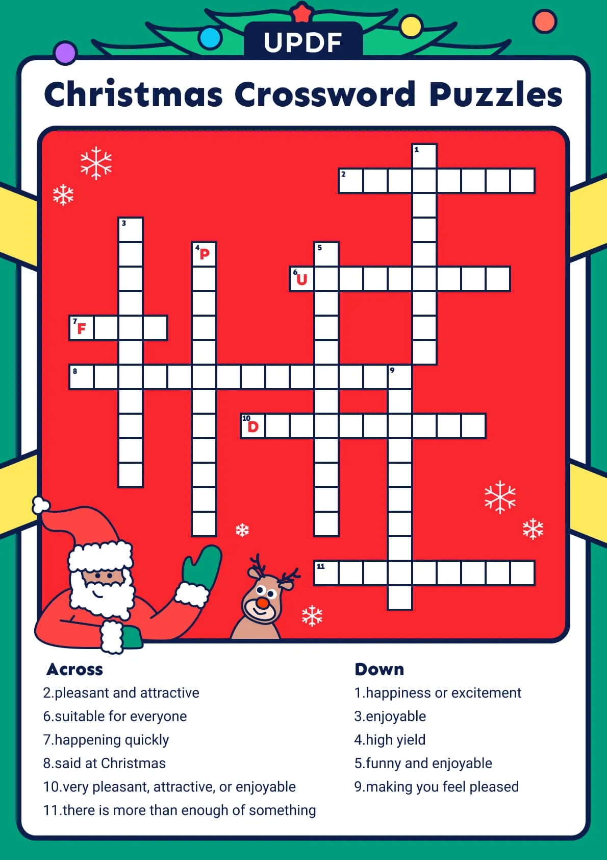 Free Printable Christmas Crossword Puzzle Free Printable Christmas Crossword Puzzle