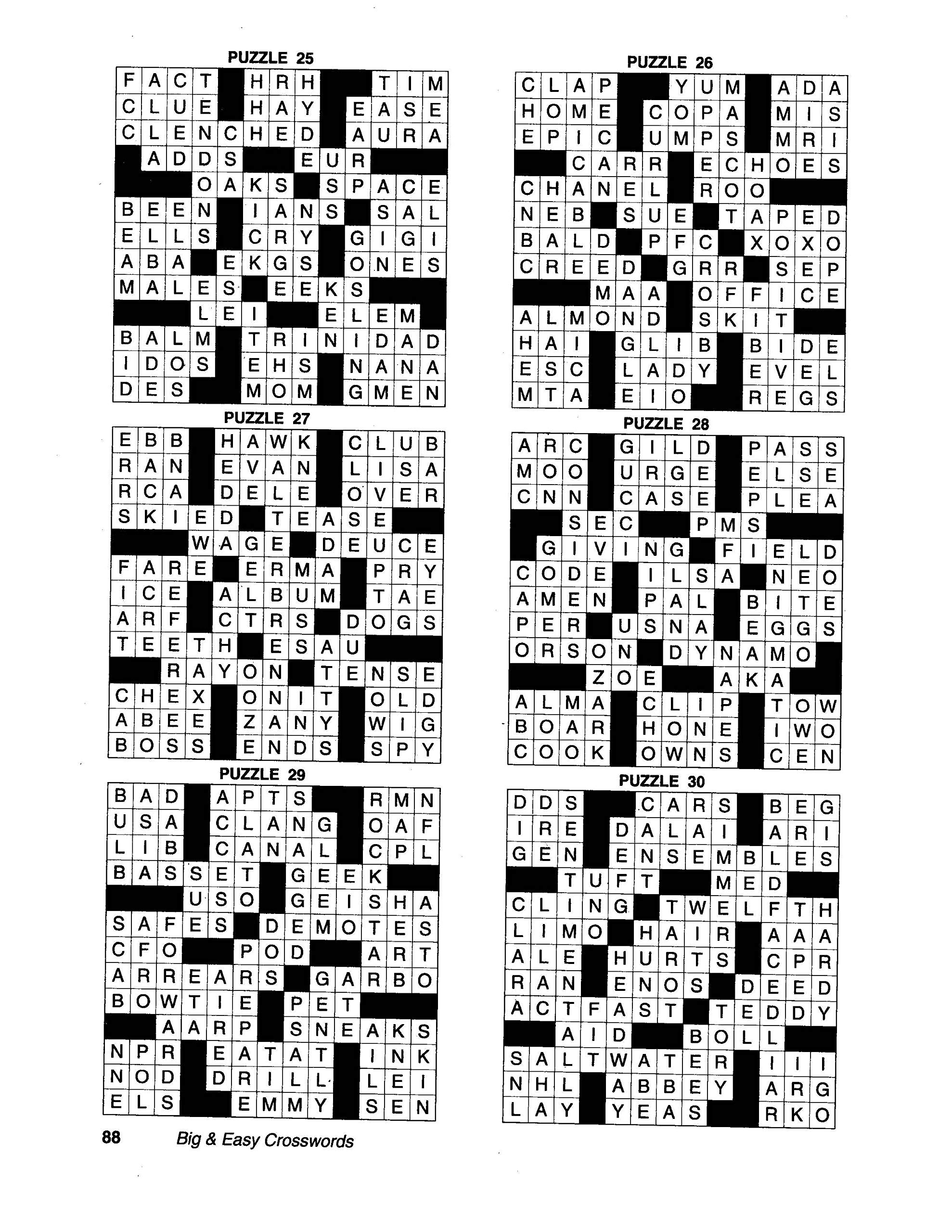KAPPA Super Saver LARGE PRINT Crosswords Puzzle Pack Set Of 6 Full Size Books