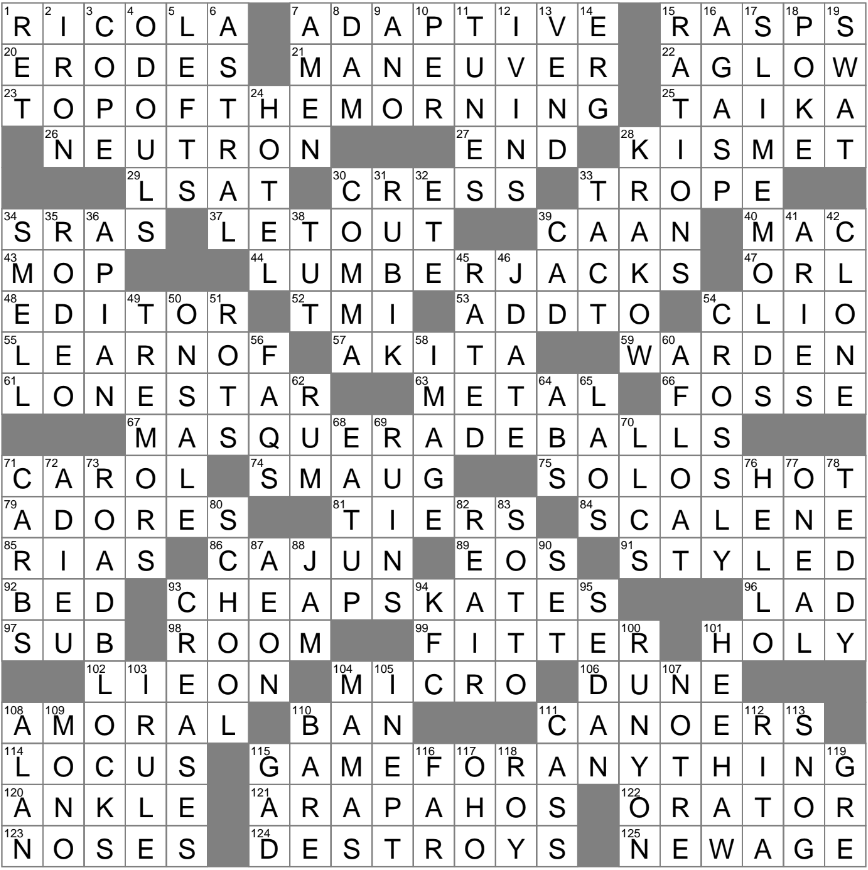 La Times Crossword Puzzle Books
