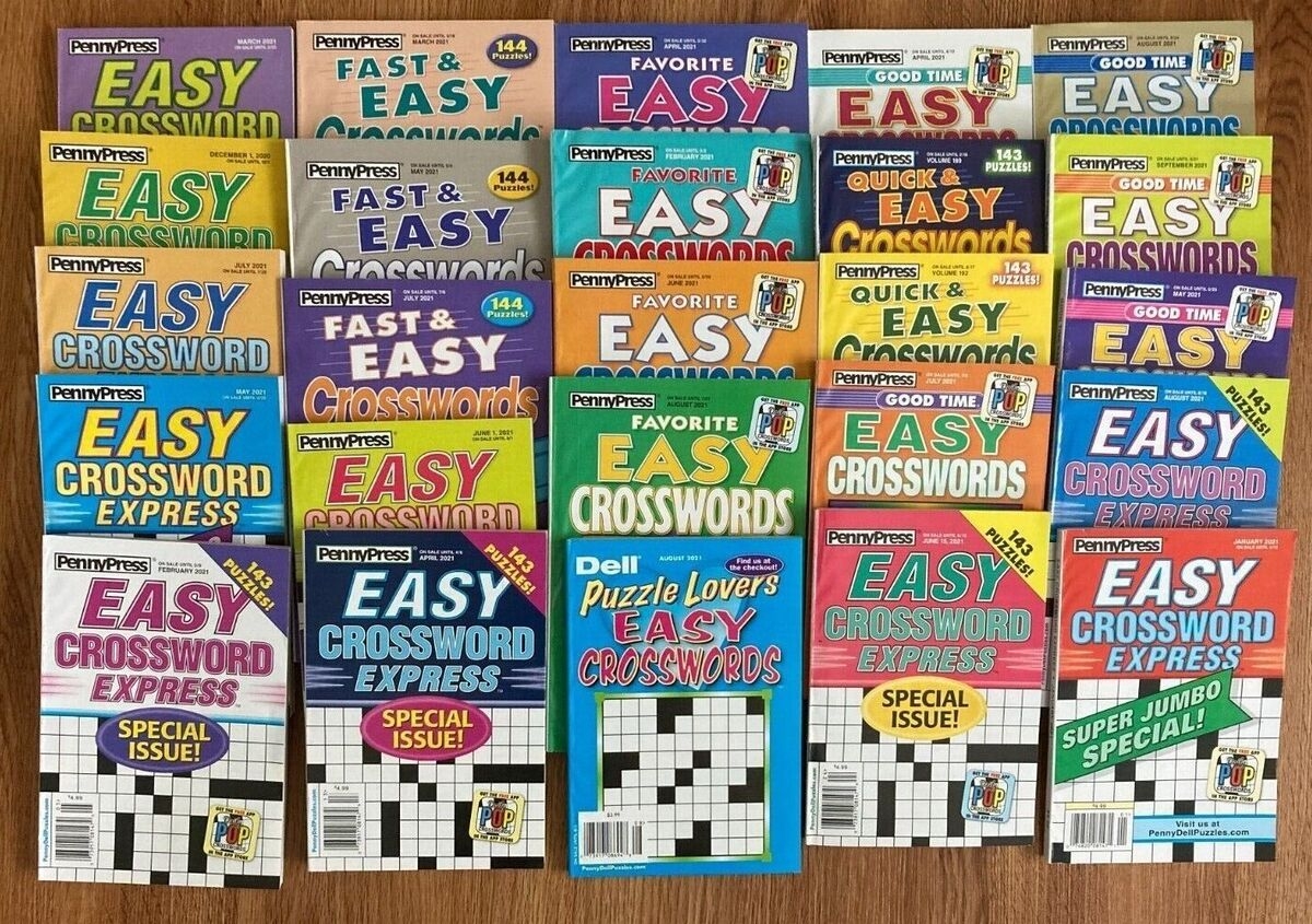 Lot Of 10 All Easy Dell Penny Press ALL EASY Crossword Puzzle Books UNSORTED EBay