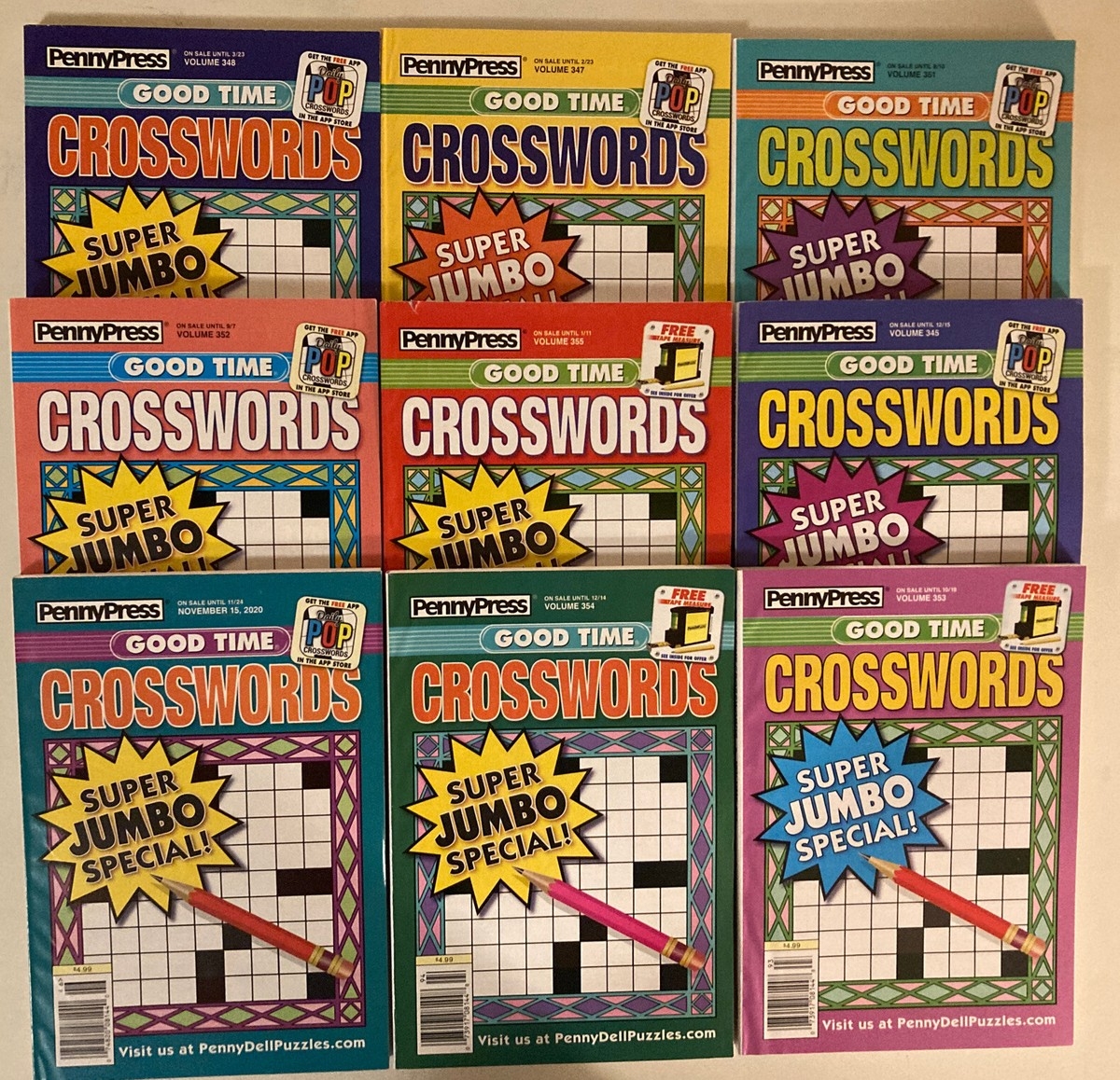 Crossword Puzzle Books For Sale