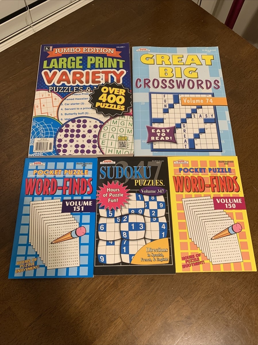Kappa Crossword Puzzle Books