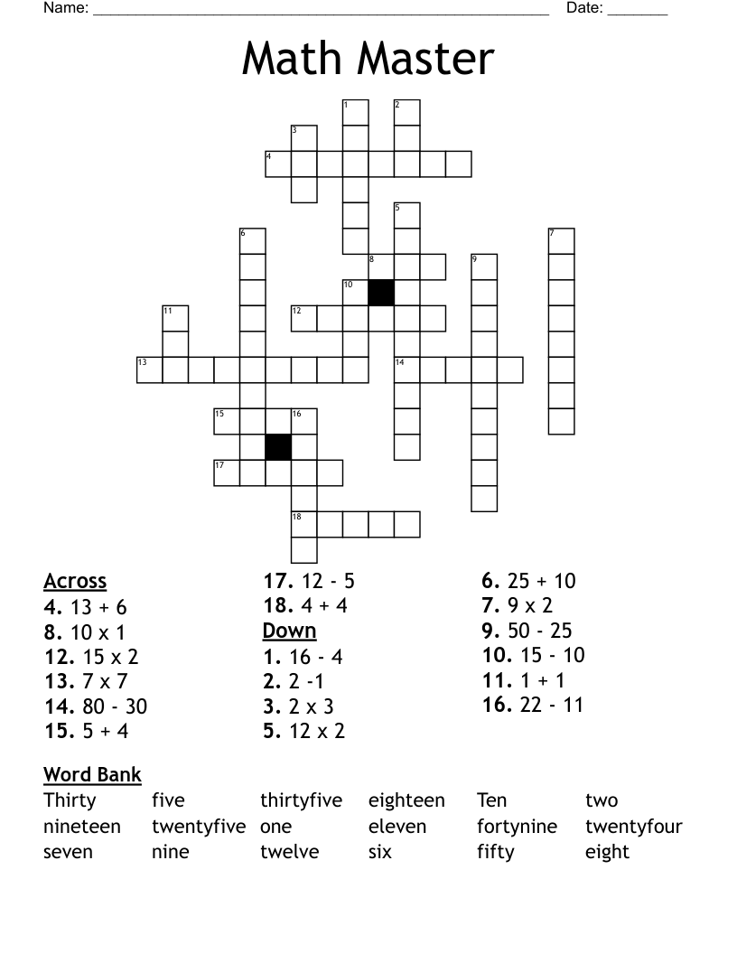 Crossword Master Puzzle 3