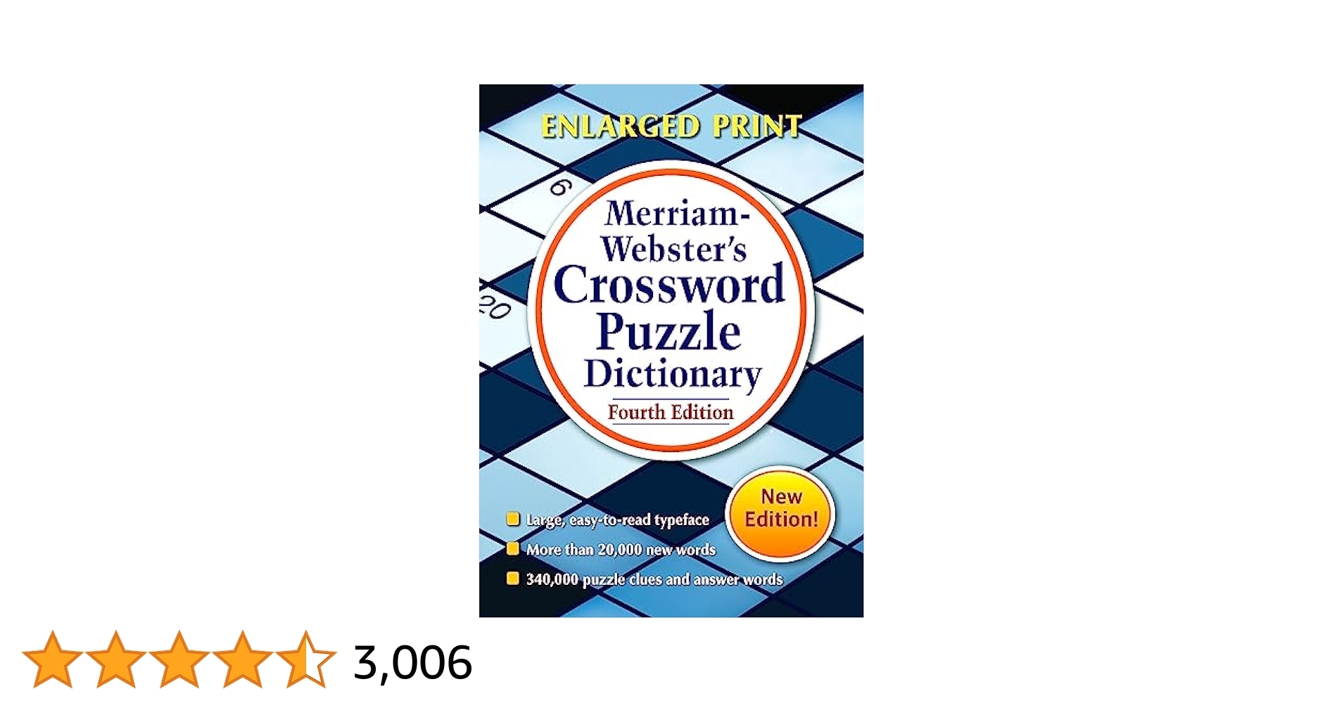 Merriam Webster s Crossword Puzzle Dictionary 4th Ed Enlarged Print Edition Newest Edition Trade Paperback Merriam Webster 9780877797340 Amazon Books Merriam Webster s Crossword Puzzle Dictionary 4th Ed Enlarged Print Edition Newest Edition Trade Paperback Merriam Webster 9780877797340 Amazon Books