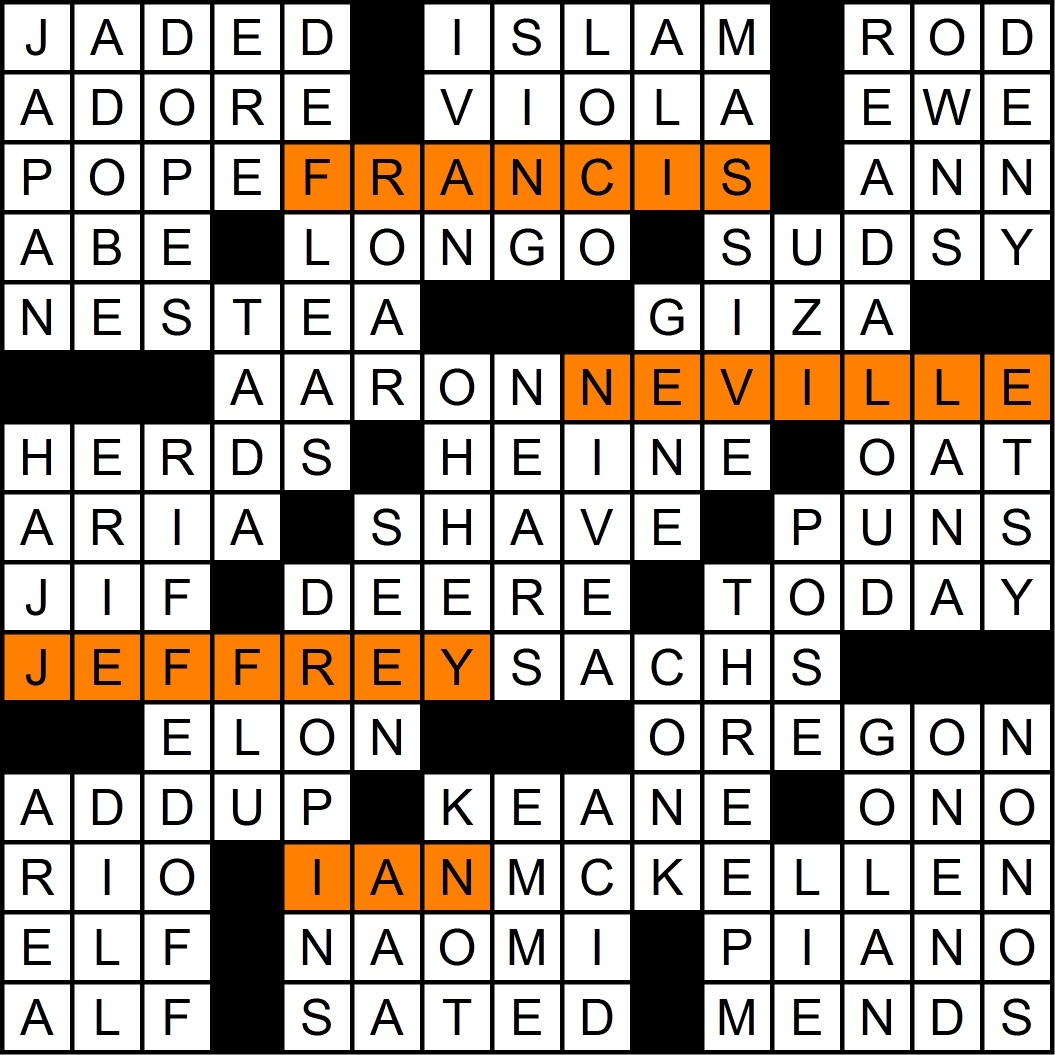 Premier Crossword Frank Longo Printable