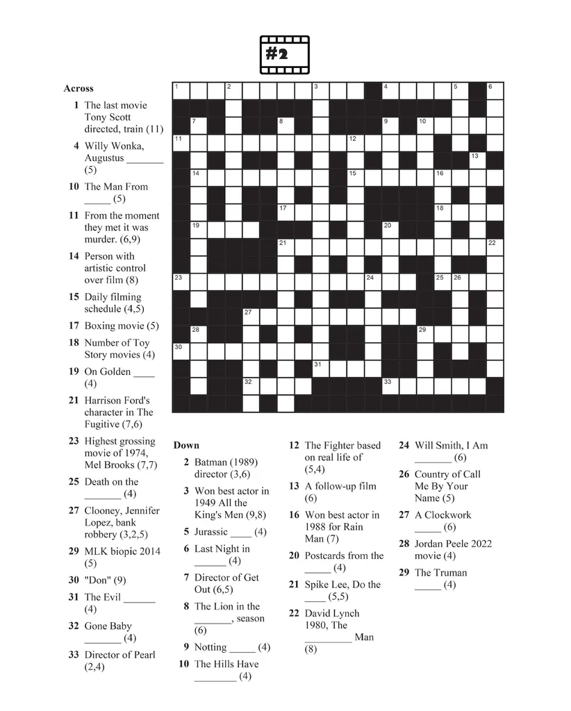 Movie Crossword Puzzles Fun Film Trivia Book Dylanna Press Movie Crossword Puzzles Fun Film Trivia Book Dylanna Press