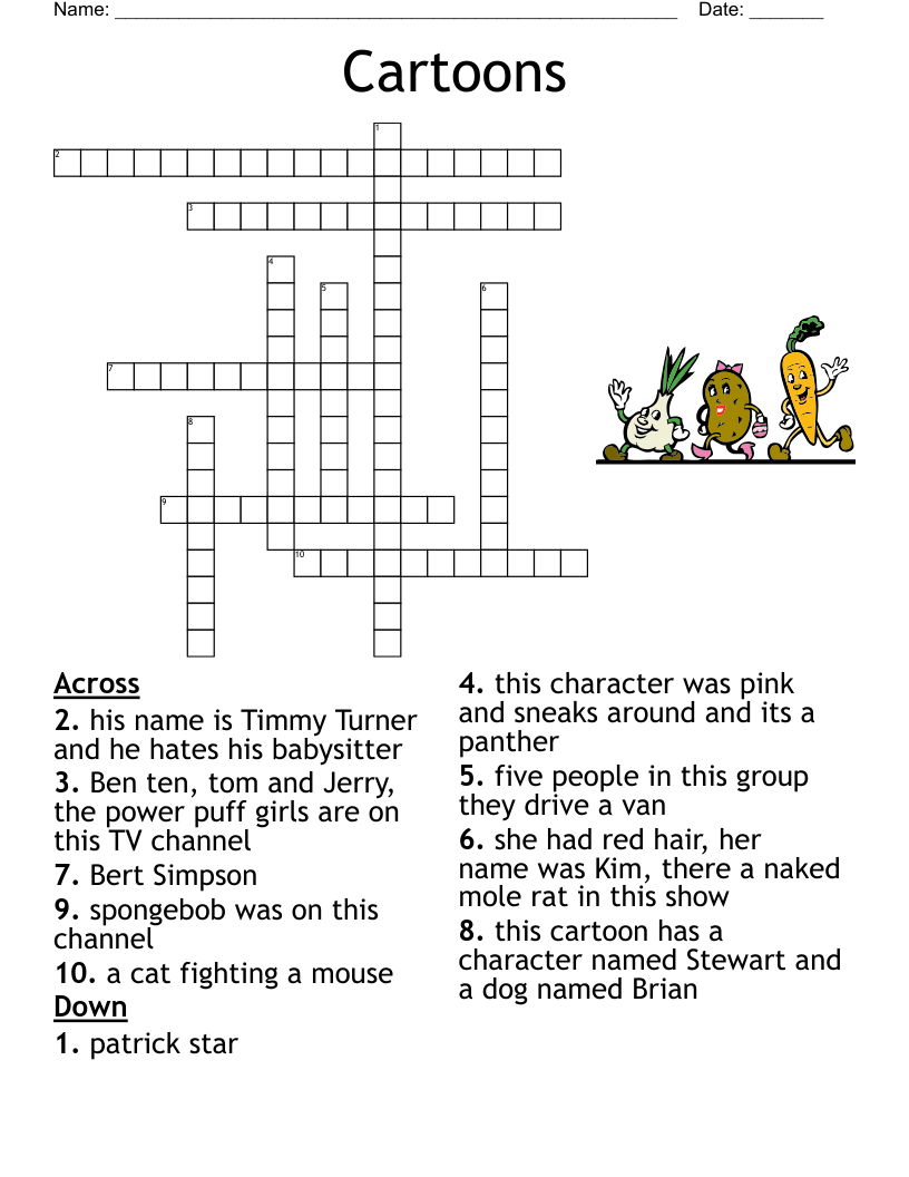Movies And Tv Shows Crossword WordMint Movies And Tv Shows Crossword WordMint