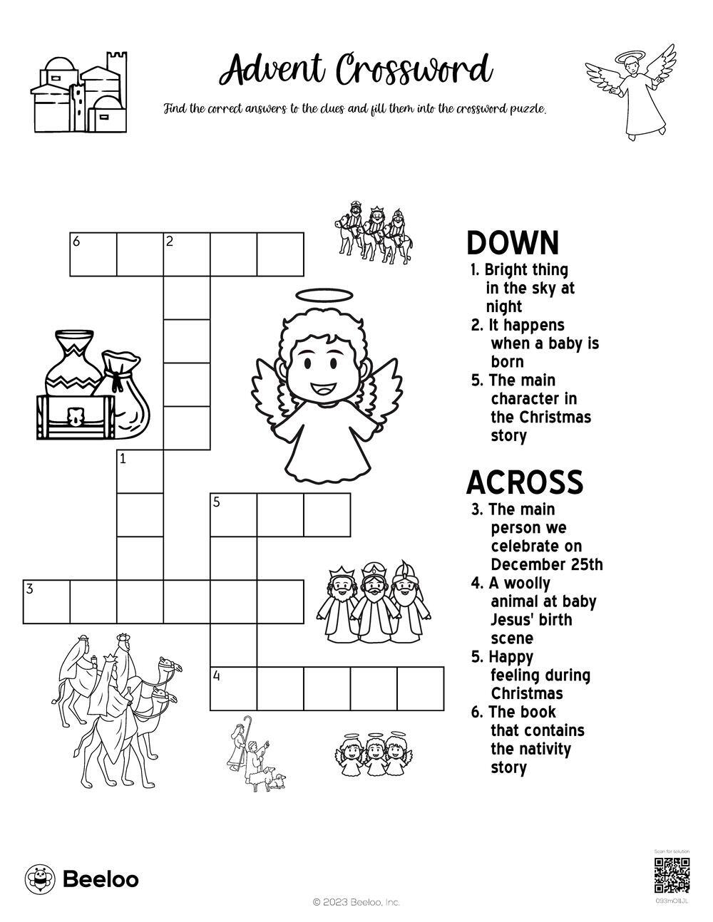 Children's Christmas Crosswords Printable Children's Christmas Crosswords Printable