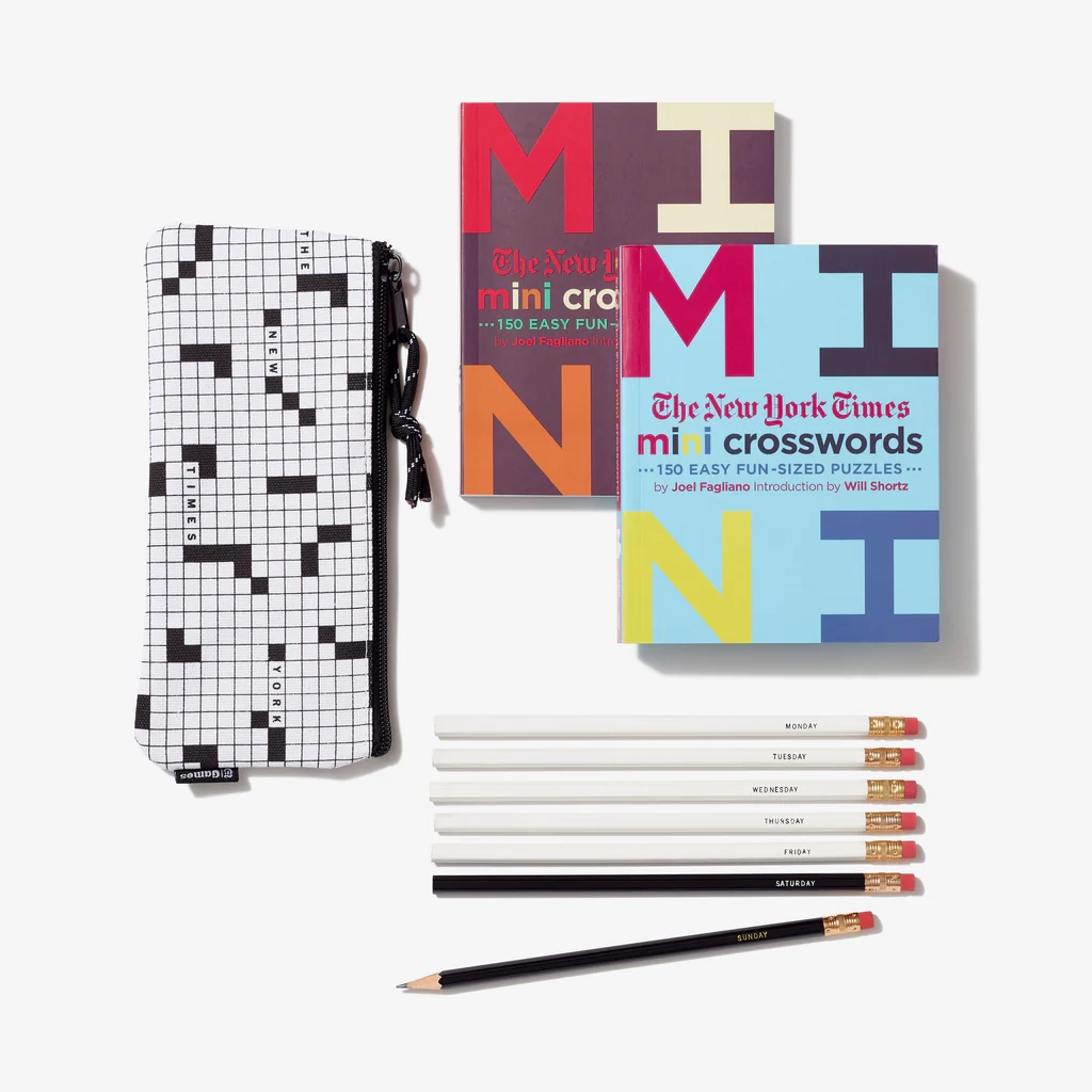 New York Times Mini Crosswords With Pencil Set The New York Times Store New York Times Mini Crosswords With Pencil Set The New York Times Store