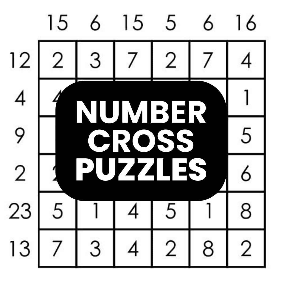 Cross Number Puzzles Printable
