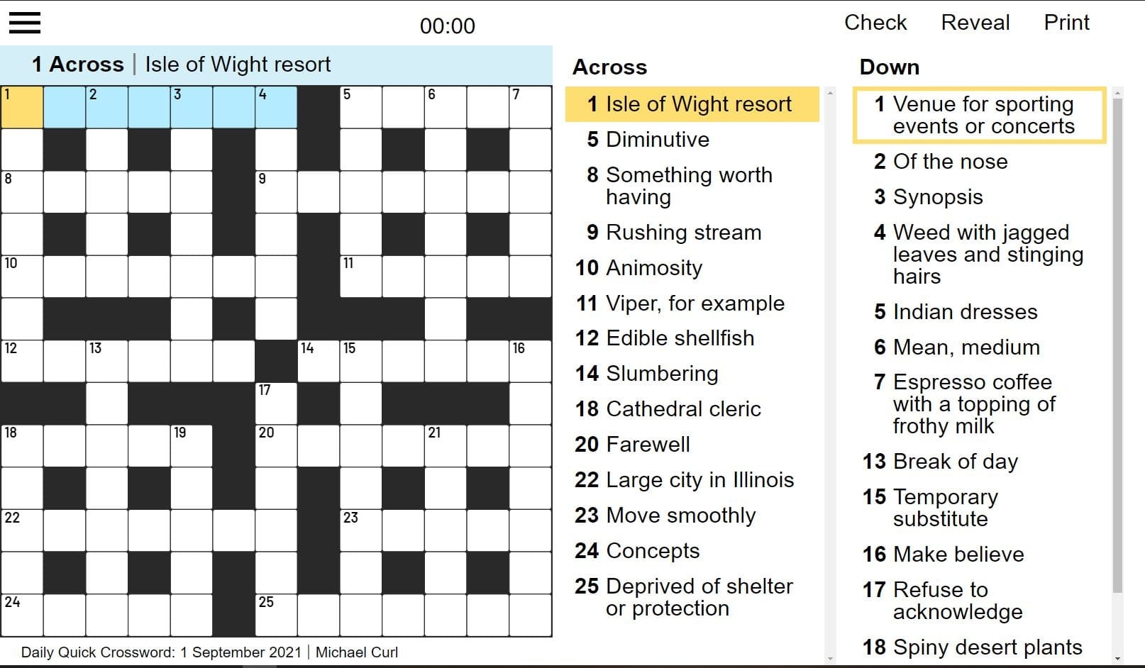 Free Printable Daily Newspaper Crosswords Free Printable Daily Newspaper Crosswords