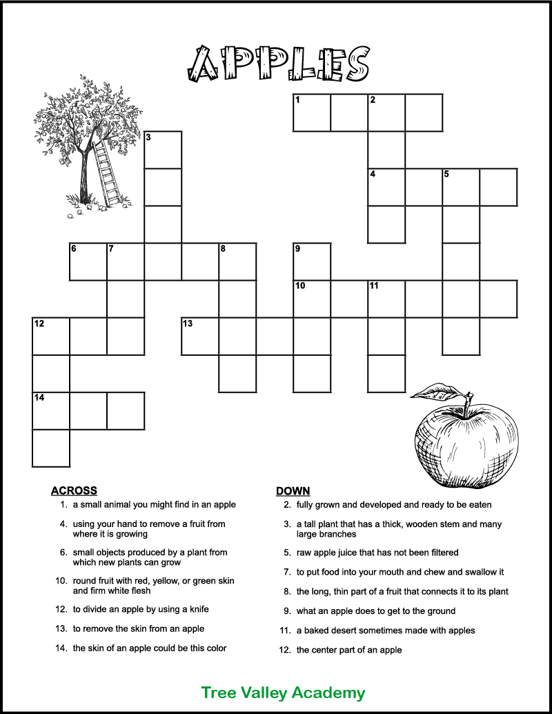 Large Print Easy Crossword Puzzles Printable