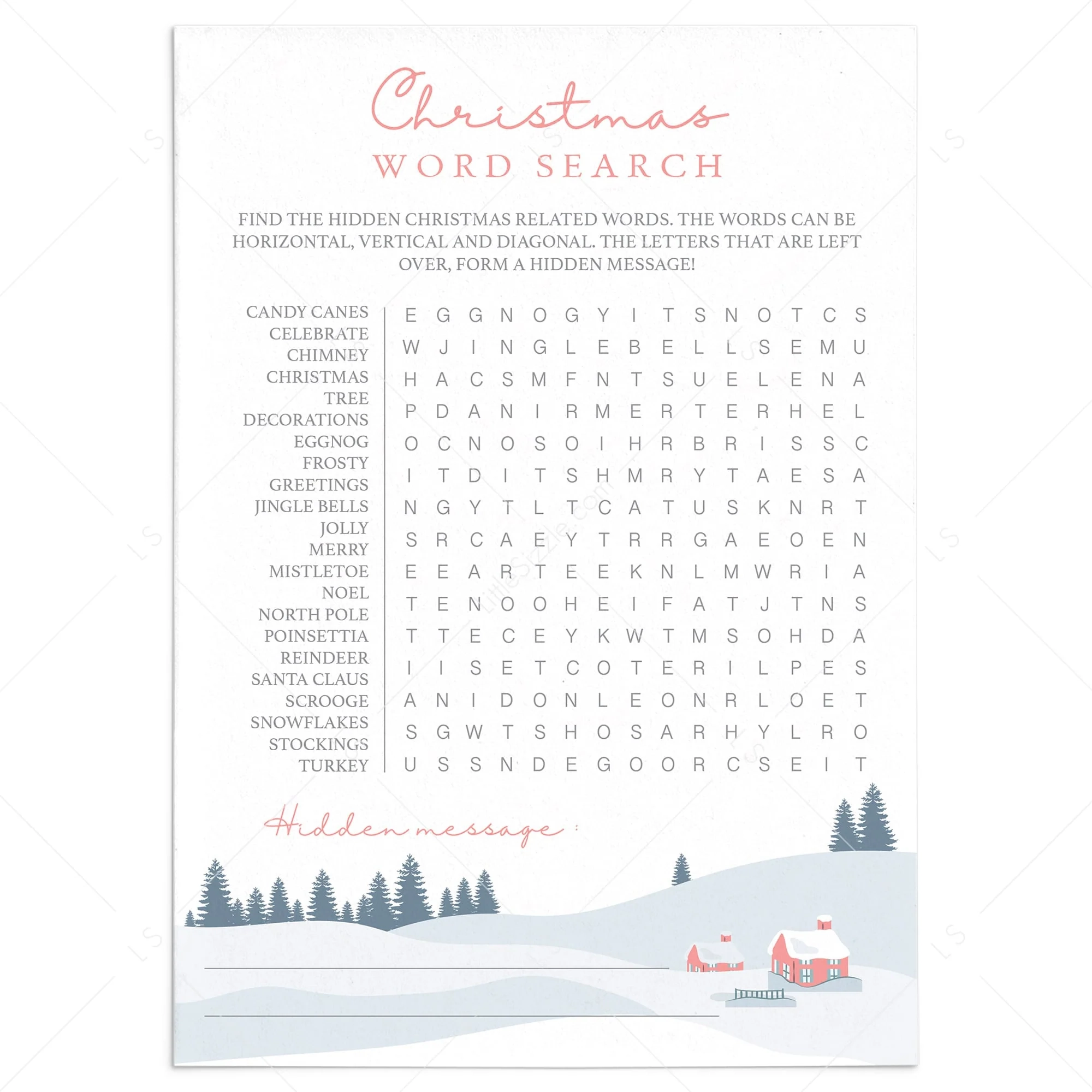 Christmas Word Puzzles For Adults Printable Christmas Word Puzzles For Adults Printable