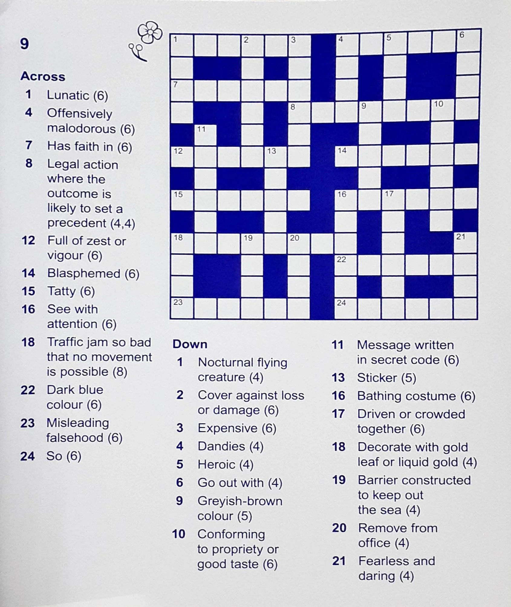 Printable Crossword With Large Print Crosswords Arcturus Publishing Books And You 