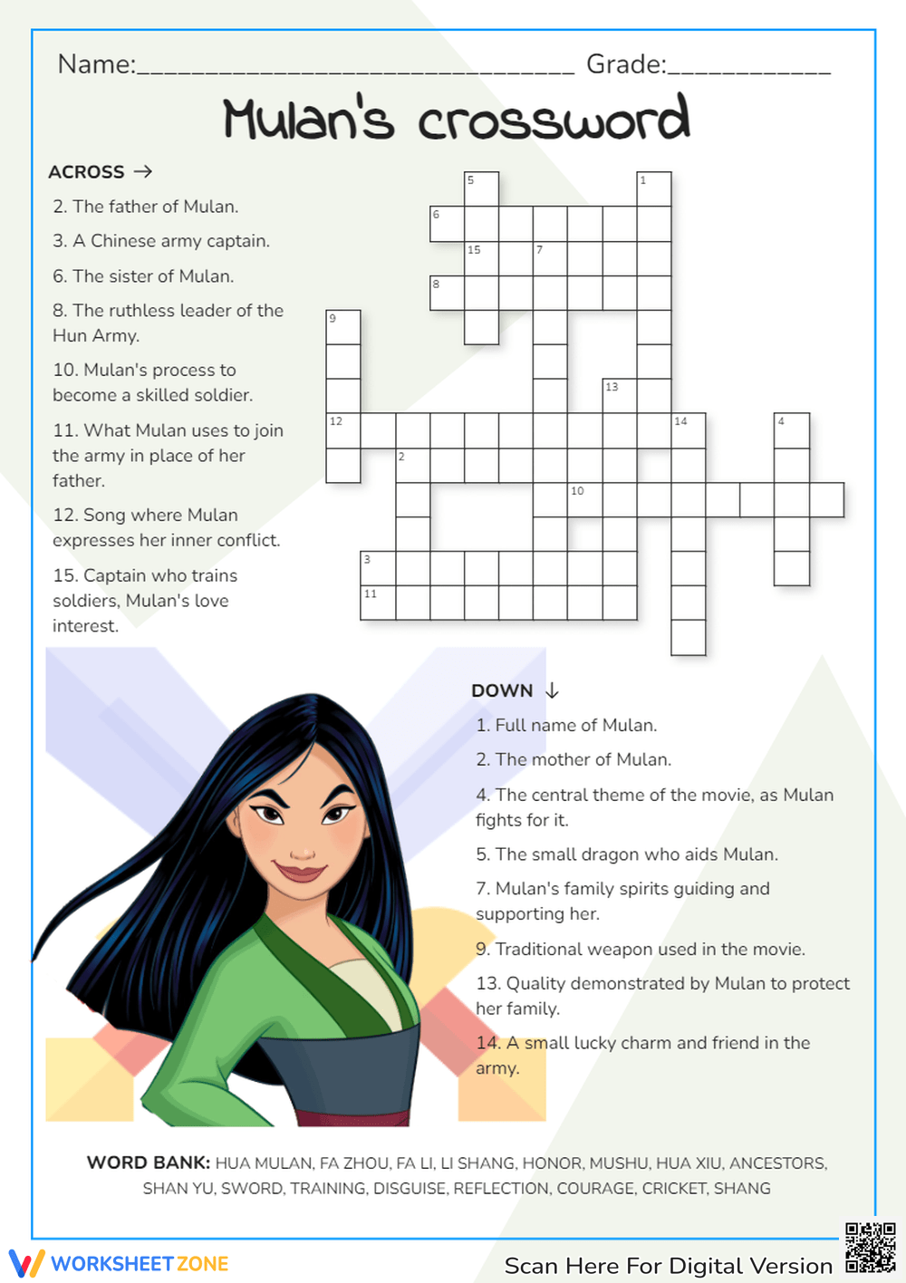Free Kids Crossword Puzzles Printable Disney