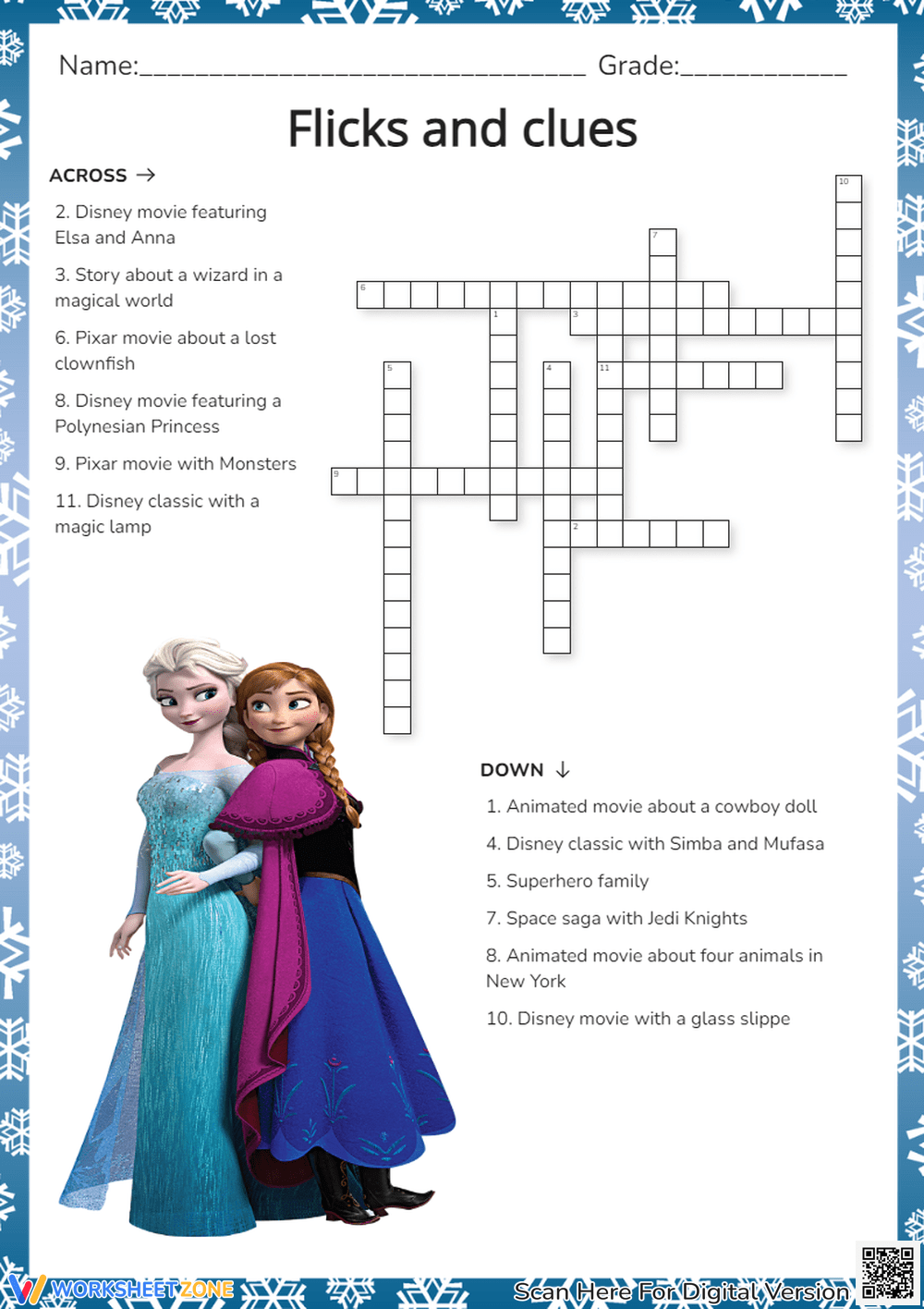 Movie Crossword Puzzles Movie Crossword Puzzles