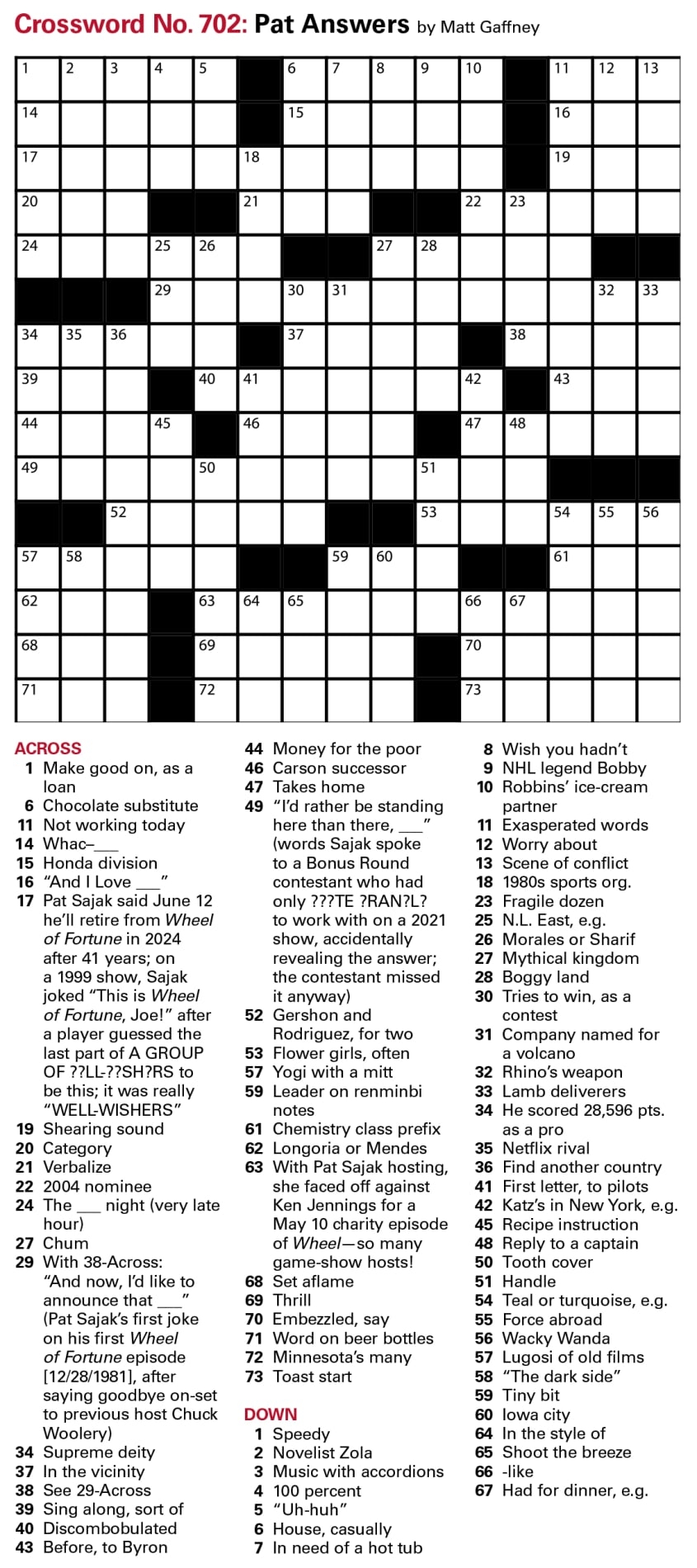 Puzzles Printable Crossword Issue June 30 2023 Puzzles Printable Crossword Issue June 30 2023