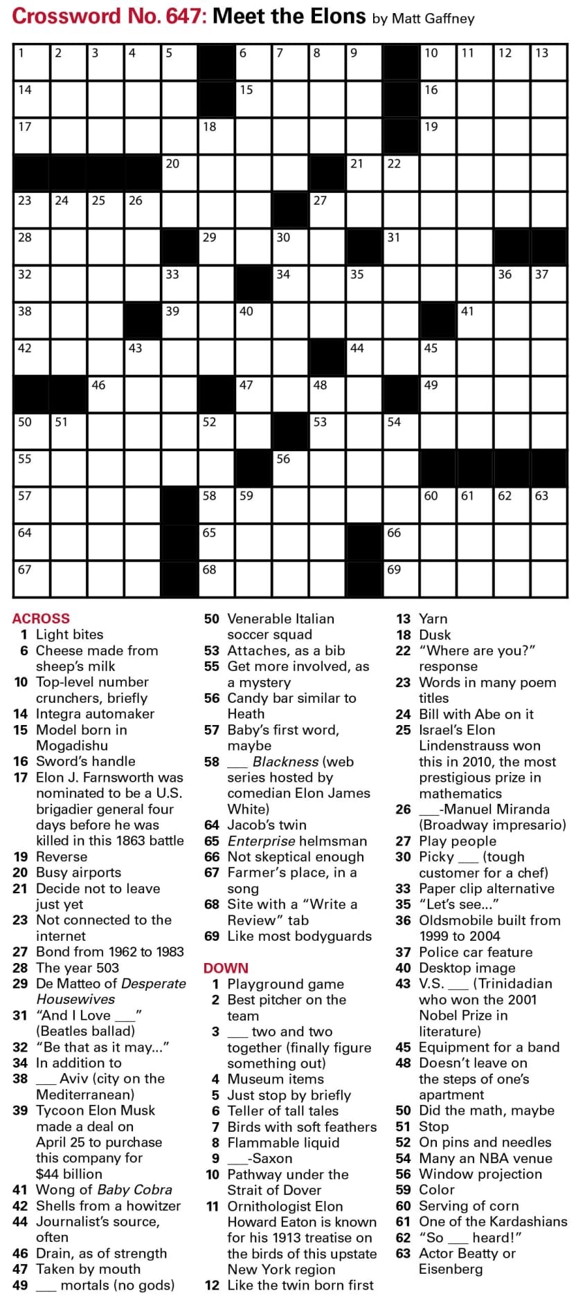 Puzzles Printable Crossword Issue May 13 2022 Puzzles Printable Crossword Issue May 13 2022