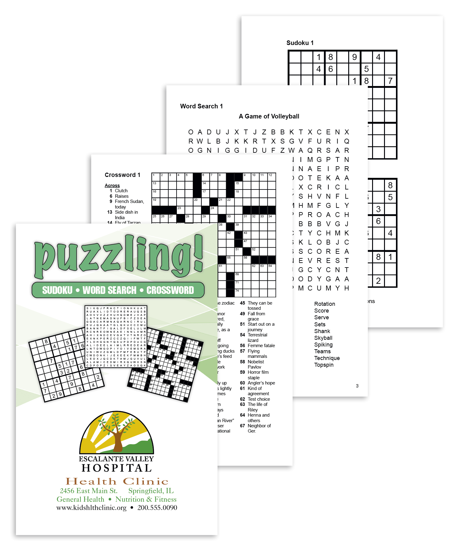 Puzzling Crossword Word Search Sudokus Book