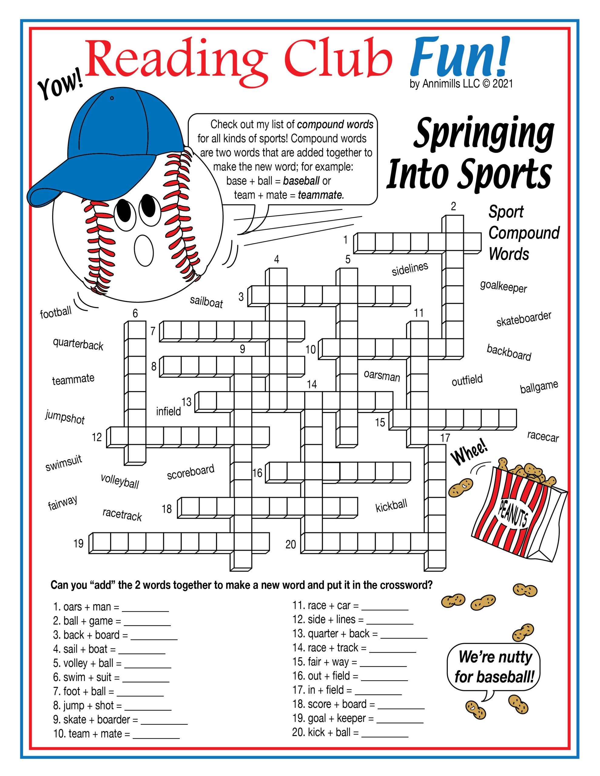 Spring Crossword Puzzle Printable Free