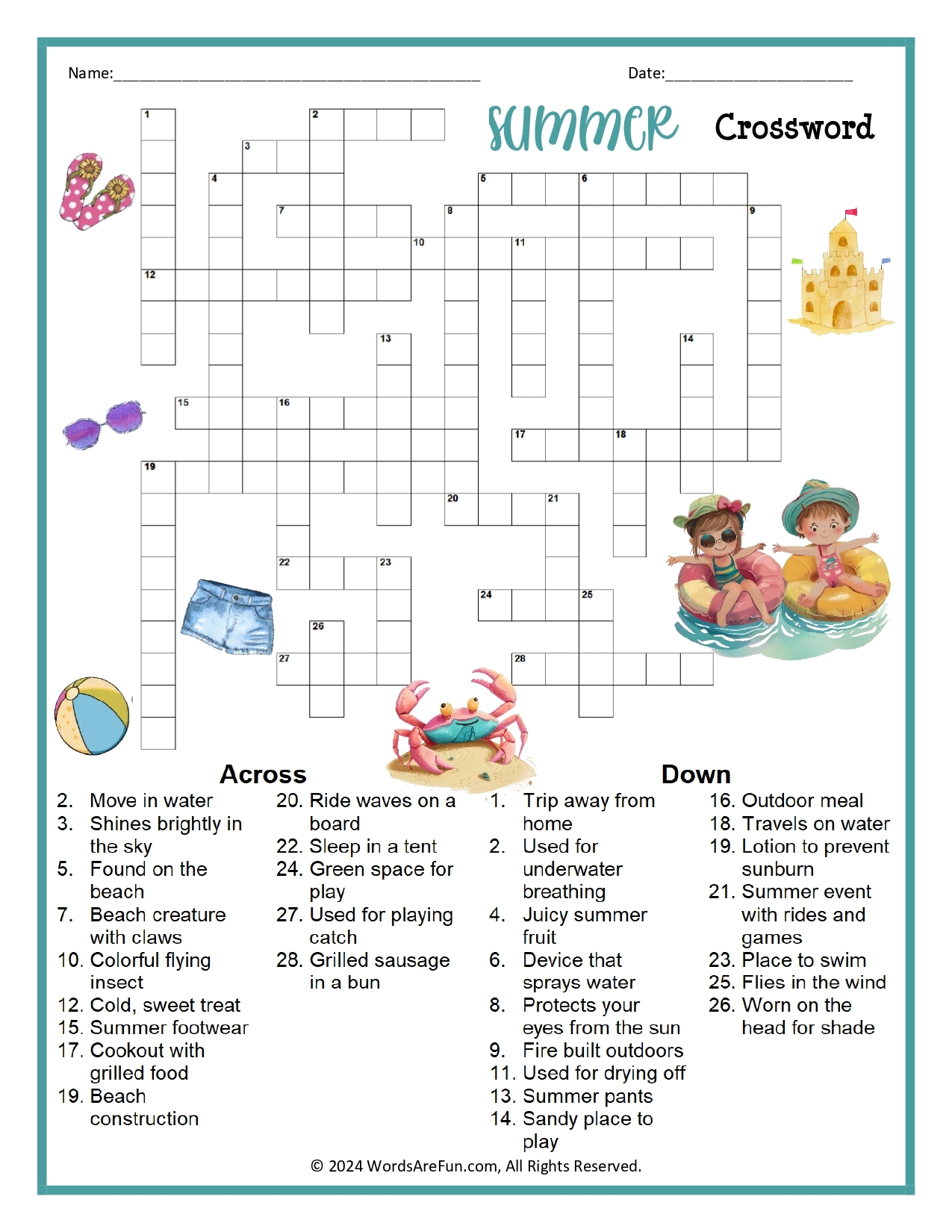 Crossword Puzzles.