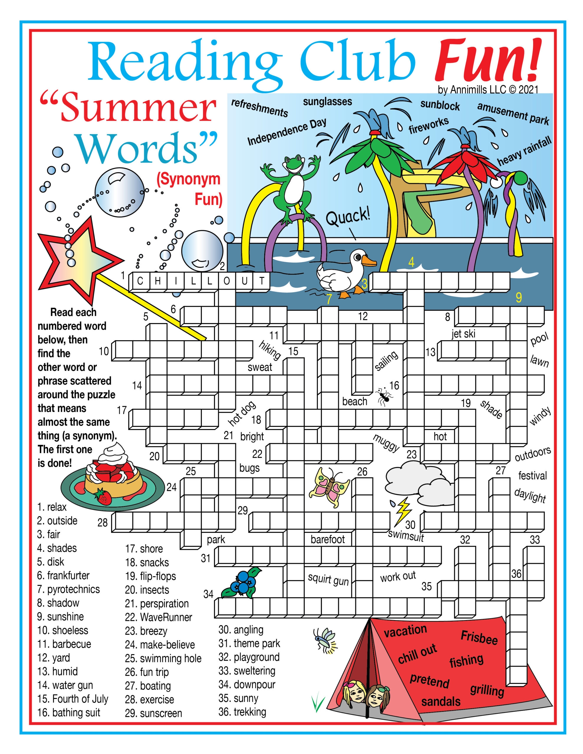 Printable Summer Crossword Puzzle Pdf Printable Summer Crossword Puzzle Pdf
