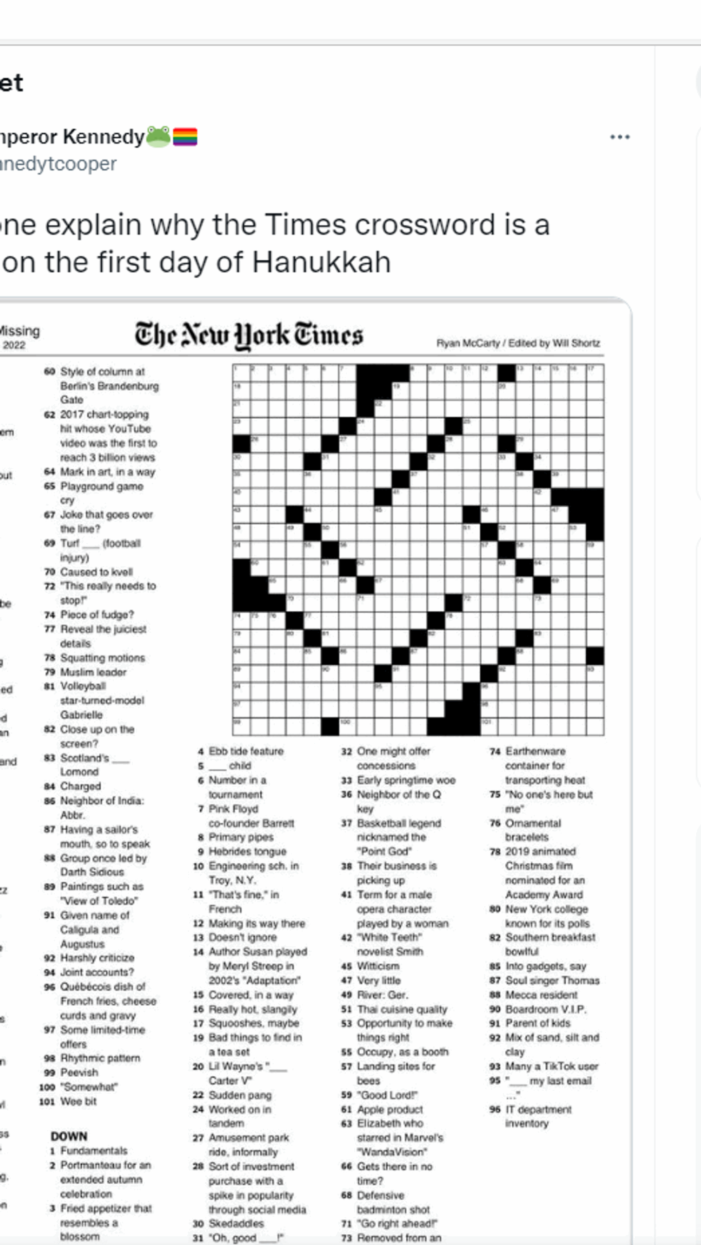 Nyt Daily Crossword Puzzle Printable Nyt Daily Crossword Puzzle Printable