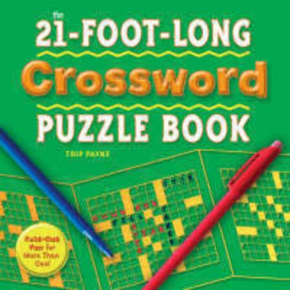 The 21 foot long Crossword Puzzle Book Fold out Fun For More Than One Payne Trip 9781402745508 Amazon Books The 21 foot long Crossword Puzzle Book Fold out Fun For More Than One Payne Trip 9781402745508 Amazon Books