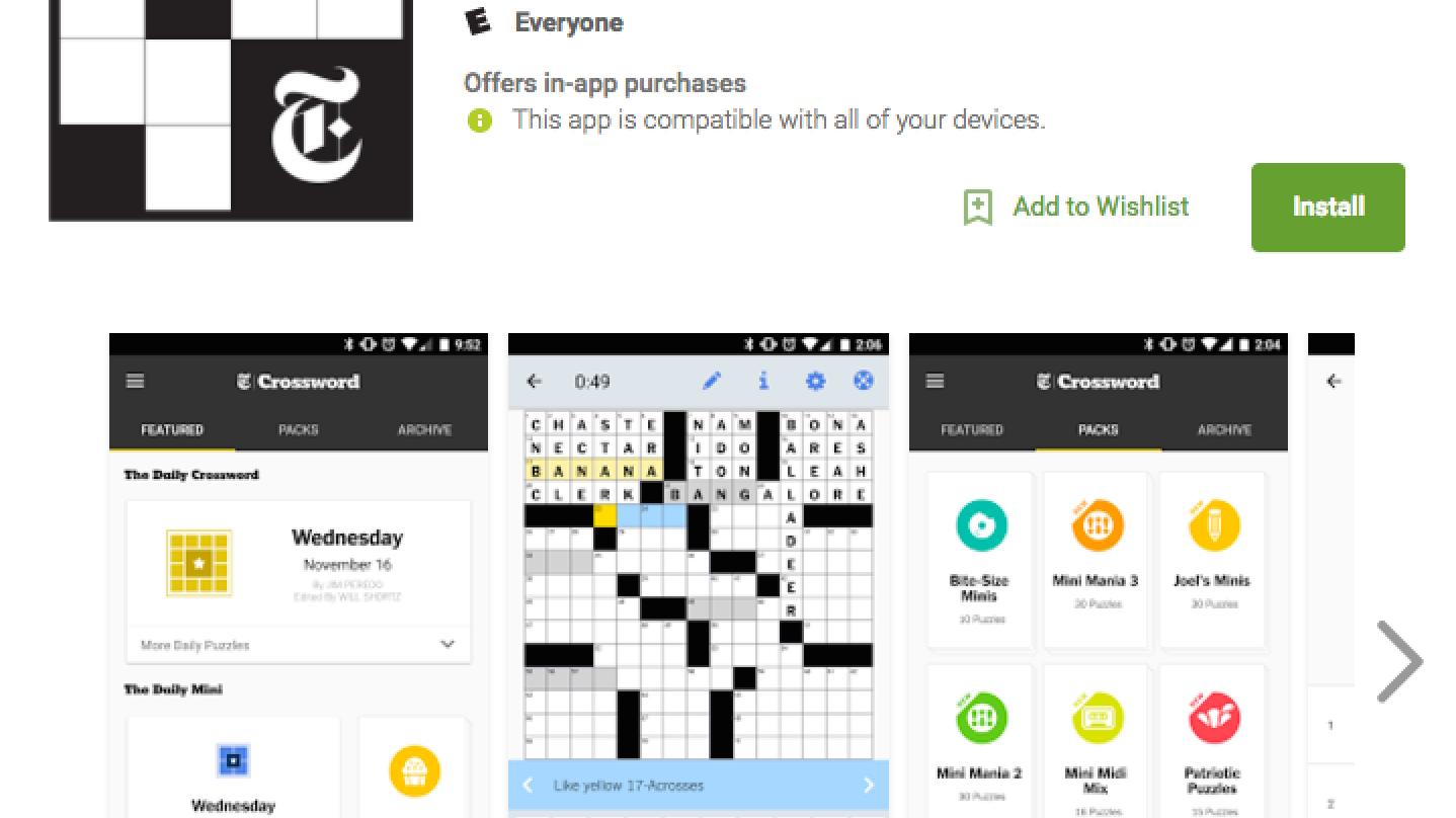Crossword Puzzle Android