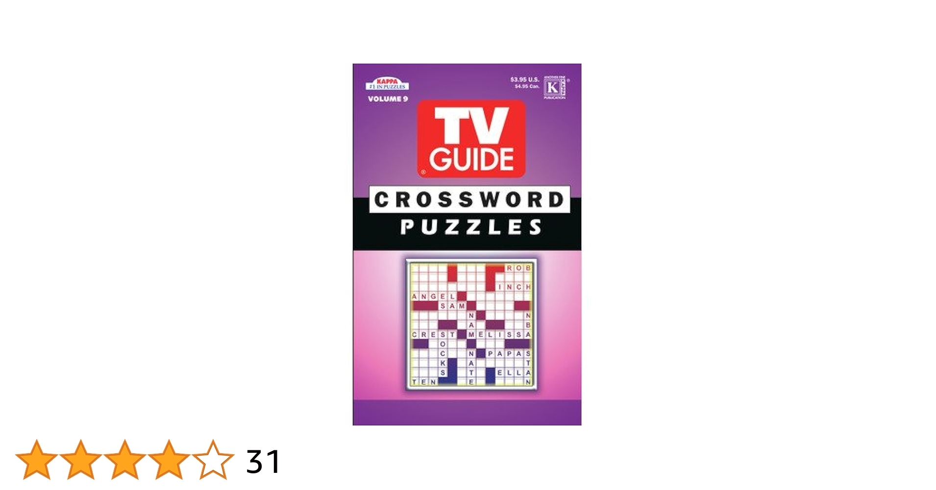 TV Guide Crossword Puzzle Book Unknown Author 0088908351004 