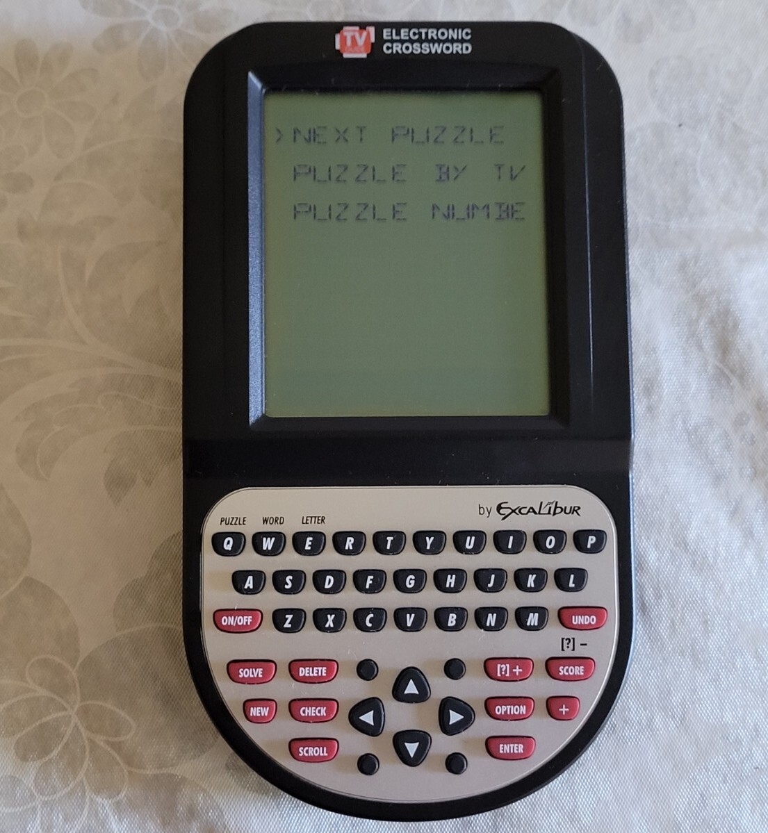 TV Guide Electronic Crossword Handheld Game Excalibur With Instructions TV Guide Electronic Crossword Handheld Game Excalibur With Instructions