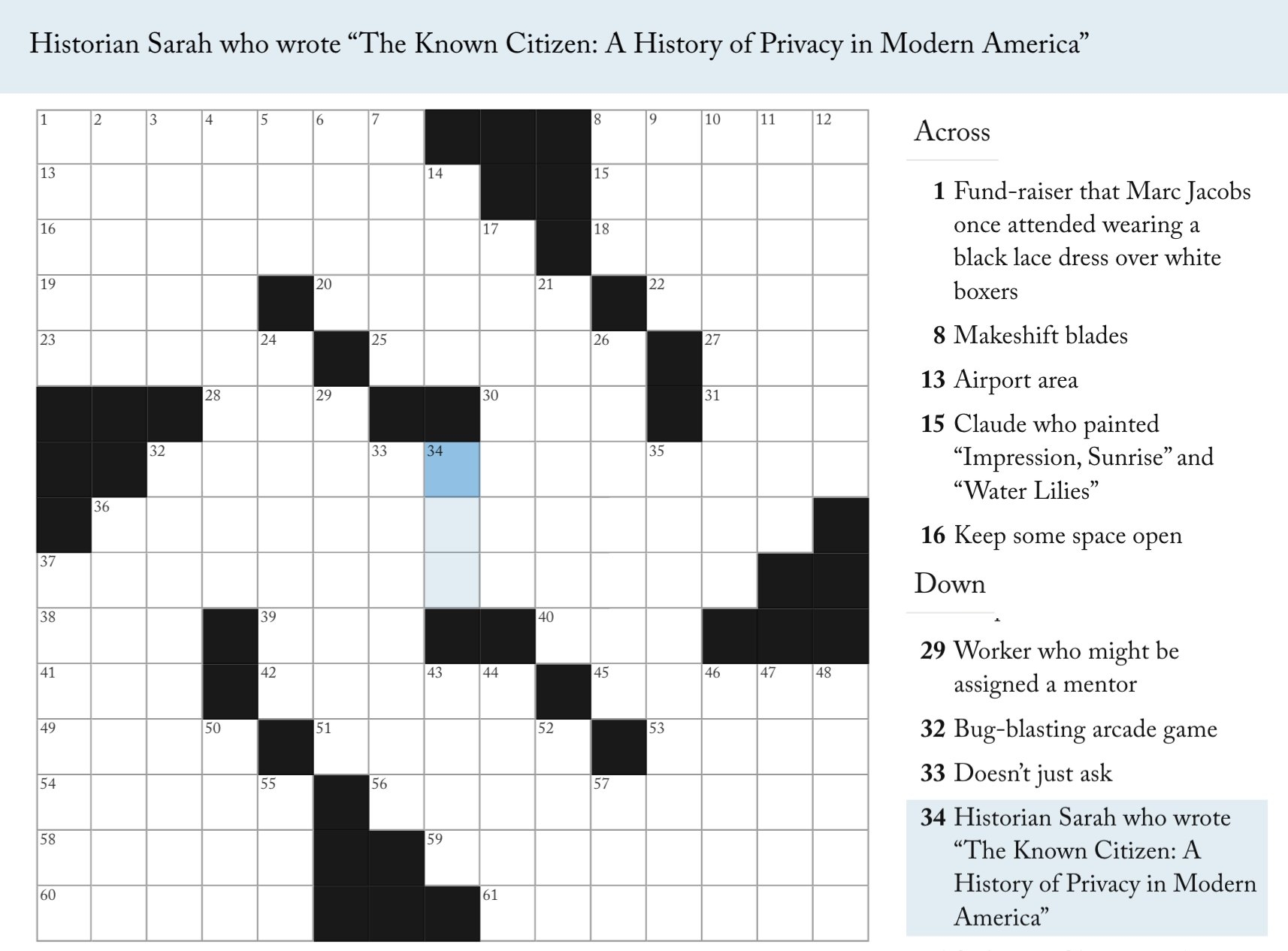 History Crossword Puzzles Printable History Crossword Puzzles Printable