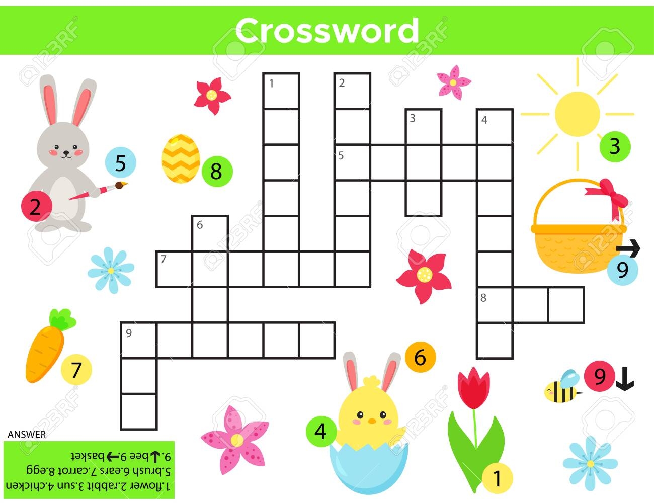 Vector Easter Crossword In English Education Game For Children With Answer Printable Worksheet Cute Cartoon Rabbit Chick Spring Flower Easter Egg And Basket Royalty Free SVG Cliparts Vectors And Stock Illustration Image Vector Easter Crossword In English Education Game For Children With Answer Printable Worksheet Cute Cartoon Rabbit Chick Spring Flower Easter Egg And Basket Royalty Free SVG Cliparts Vectors And Stock Illustration Image