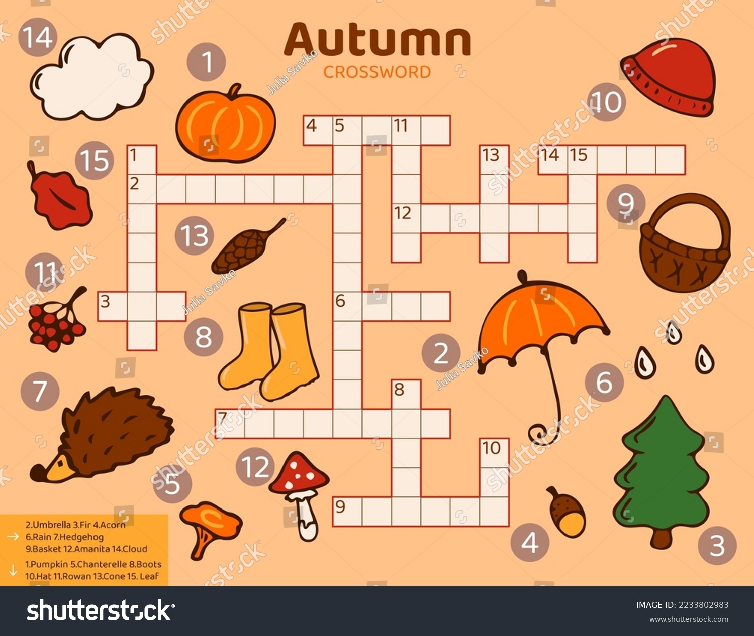 Vector Fall Season Crossword Puzzle Kids Stock Vector Royalty Free 2233802983 Shutterstock Vector Fall Season Crossword Puzzle Kids Stock Vector Royalty Free 2233802983 Shutterstock