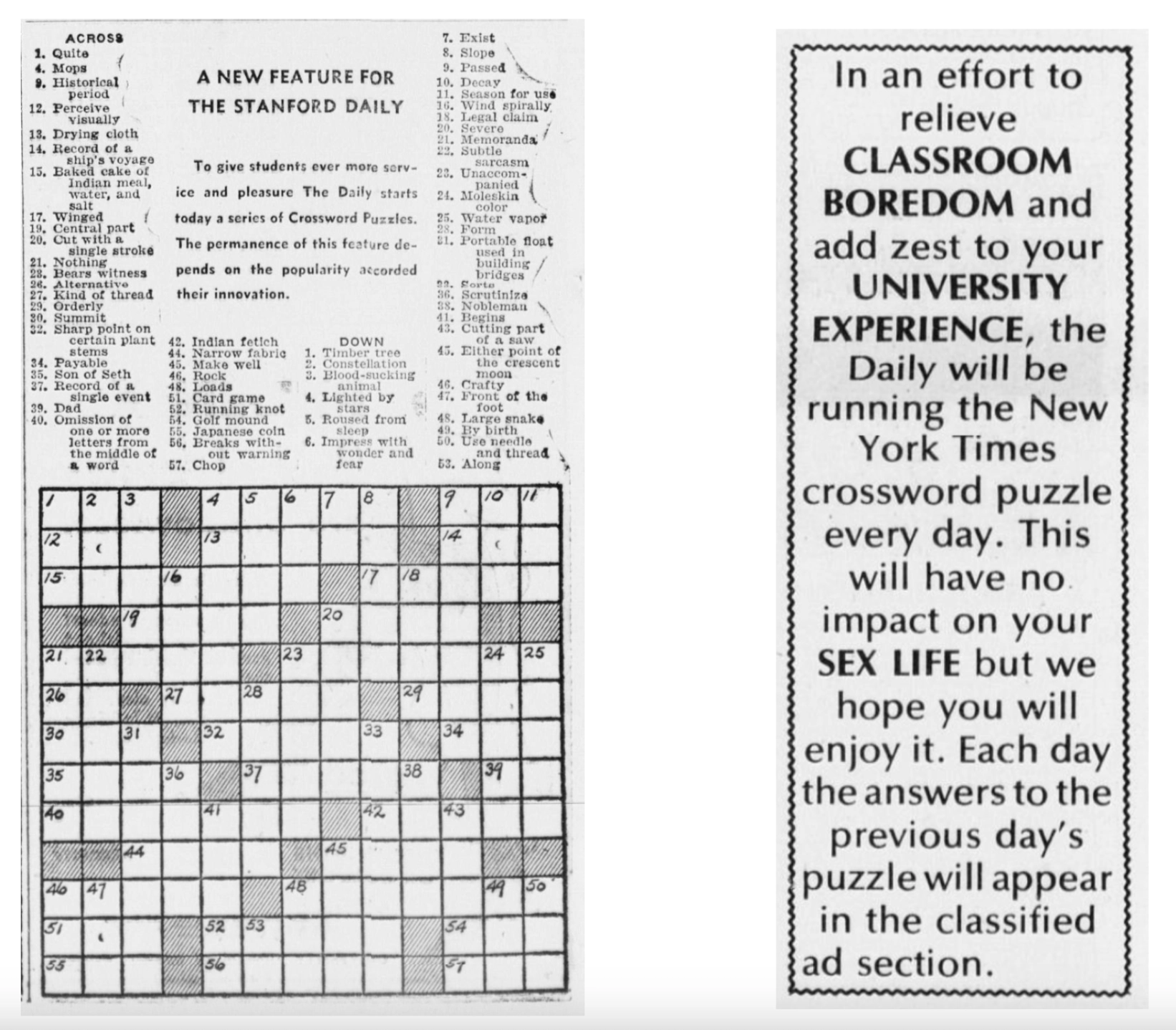 Daily Crossword Puzzles