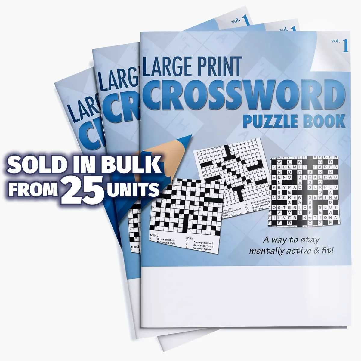 ZoCo Large Print Crossword Puzzle Books In Bulk ZoCo Products